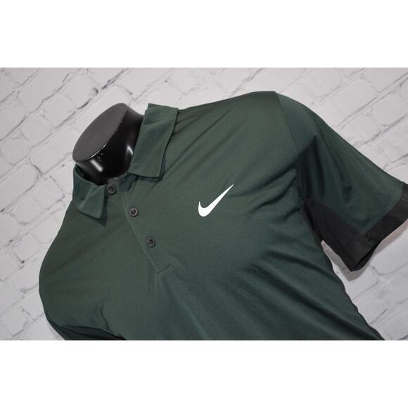Nike Golf Polo Shirt Mens Size 2XL Performance Dri-Fit Polyester green - Picture 1 of 6